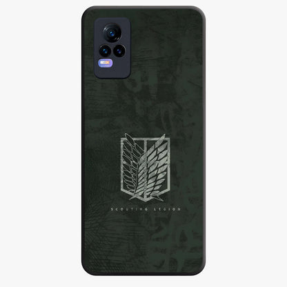 Wings Of Freedom Glass Case showing flat back view with symbolic wings artwork and glossy glass finish.