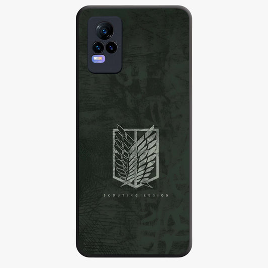 Wings Of Freedom Glass Case showing flat back view with symbolic wings artwork and glossy glass finish.