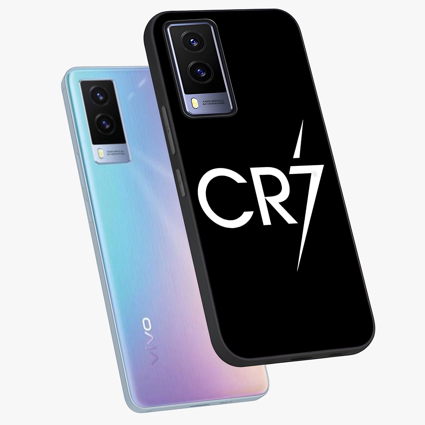Cr7 Elite Strike Glass Case displayed in angled mockup highlighting powerful sports graphic with bold athletic theme.