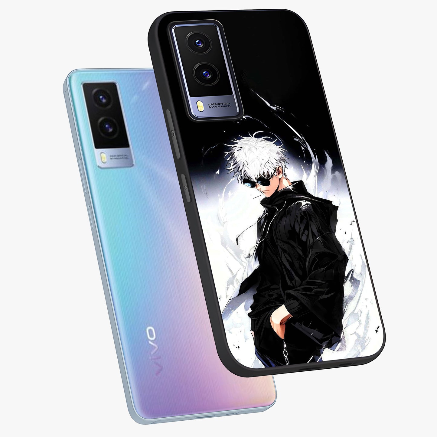 Limitless Shadow King Glass Case displayed in angled mockup highlighting dramatic dark hero design with intense aesthetic.