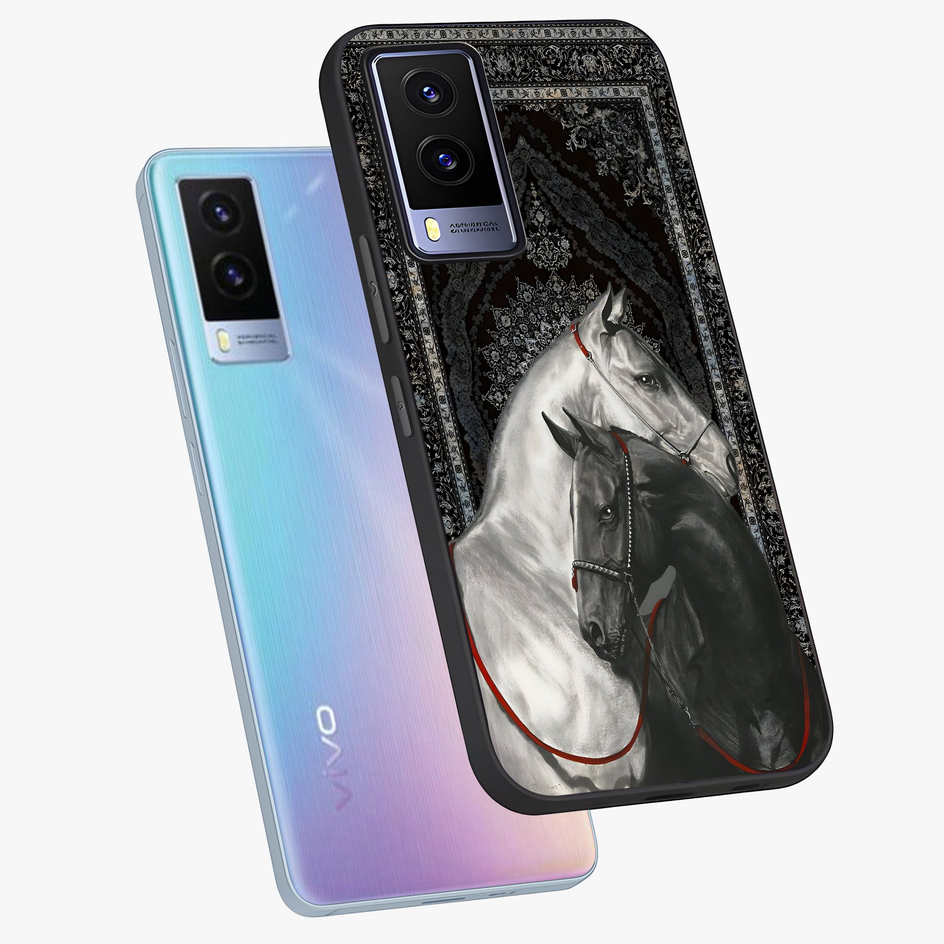 Majestic Ride Legacy Glass Case displayed in angled mockup highlighting sleek vehicle design with bold racing aesthetic.