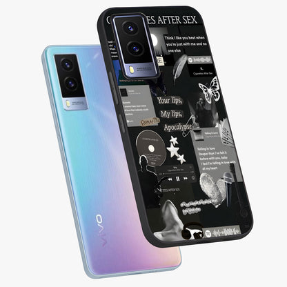 Midnight Love Echo Glass Case displayed in angled mockup highlighting elegant love inspired design with deep aesthetic style.