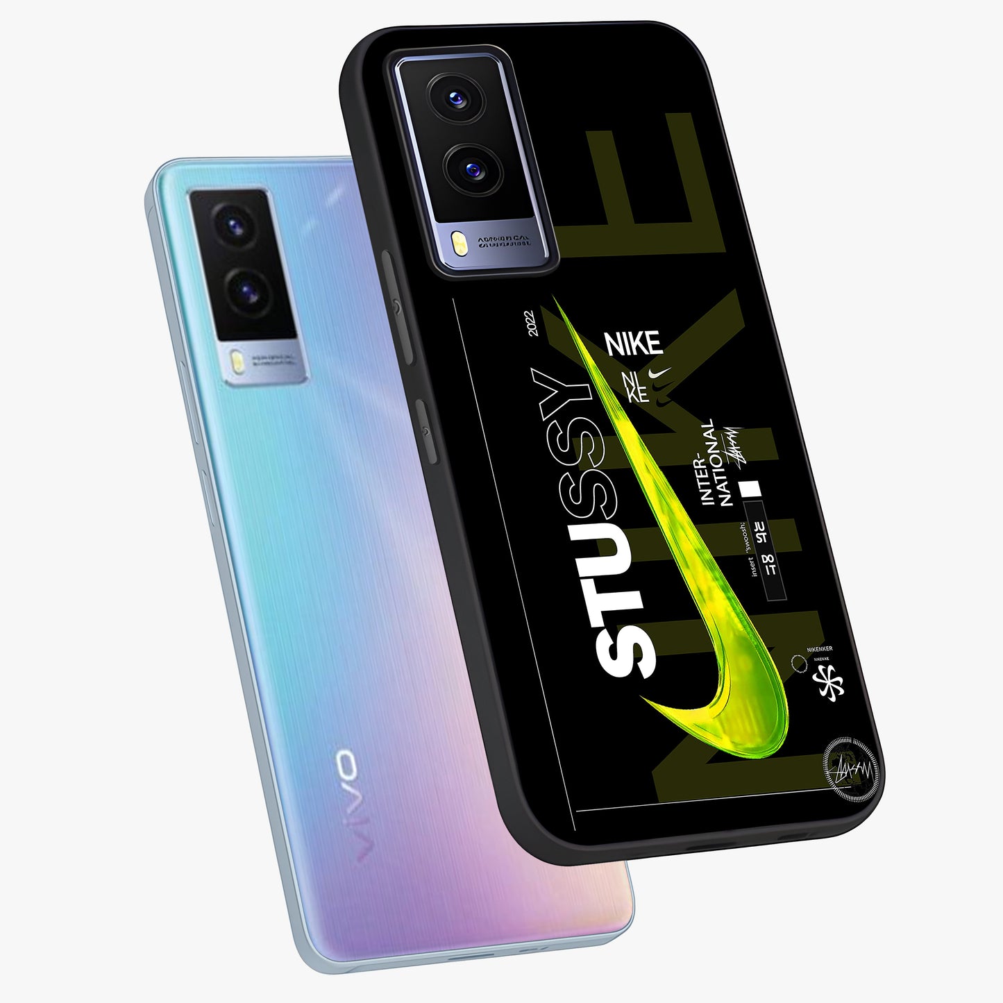 Neon Street Edition Glass Case displayed in angled mockup highlighting vibrant urban design with bold street aesthetic.