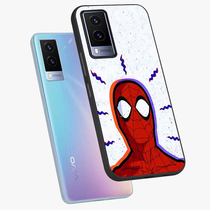 Omg Spiderman Glass Case displayed in angled mockup highlighting dynamic hero illustration with action comic aesthetic.