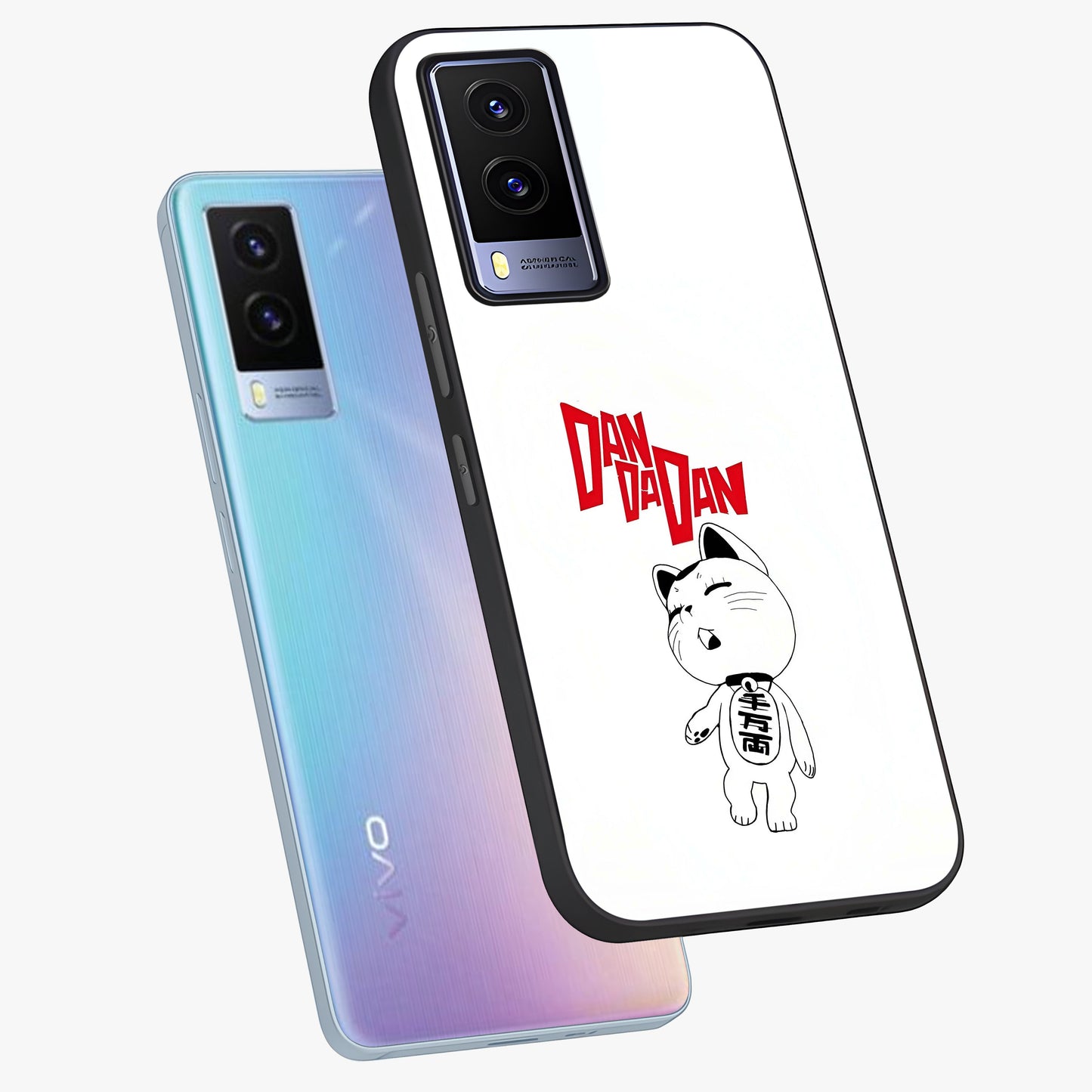 Playful Spirit Charm Glass Case displayed in angled mockup highlighting lively decorative design with playful aesthetic style.