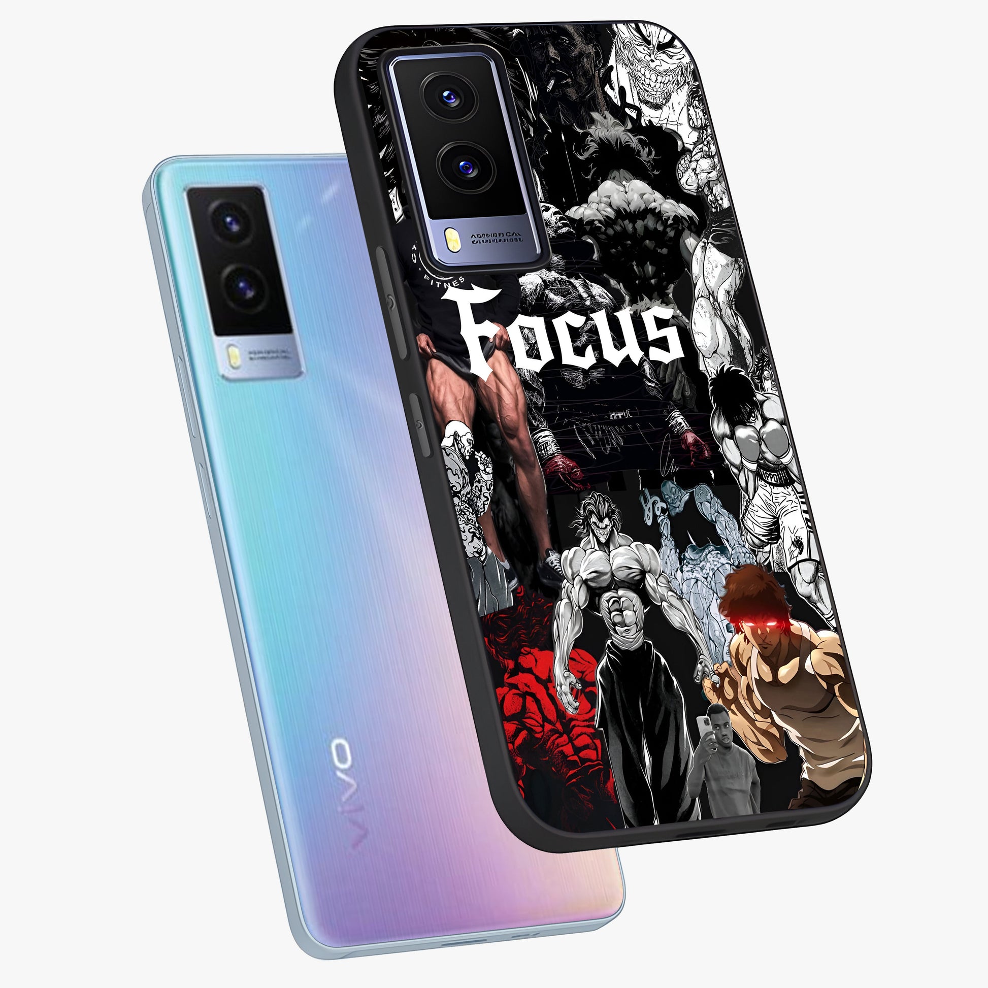 Relentless Power Focus Glass Case displayed in angled mockup highlighting bold statement design with modern aesthetic style.