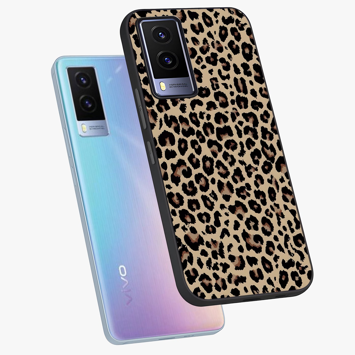 Savage Chic Pattern Glass Case displayed in angled mockup highlighting bold fashion inspired design with chic aesthetic.