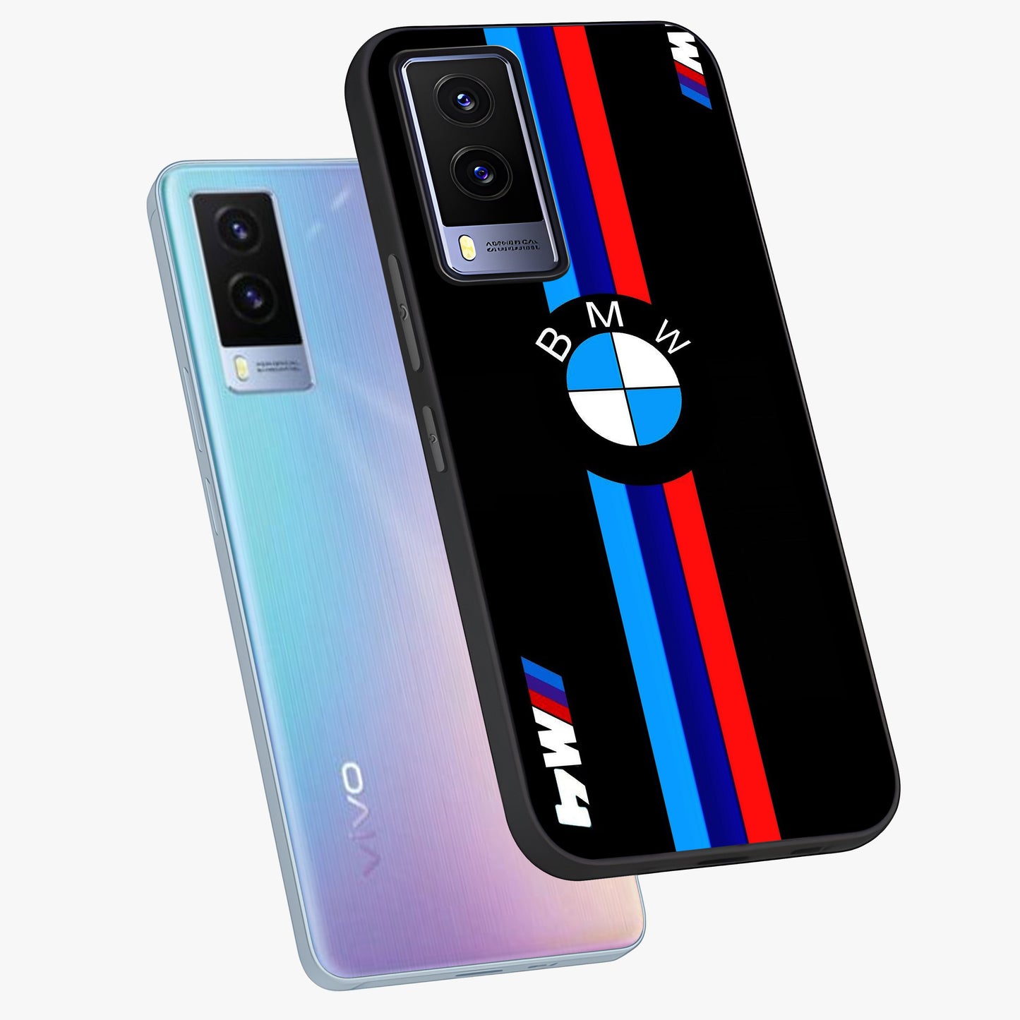Turbo BMW Beast Glass Case displayed in angled mockup highlighting sleek racing car design with bold automotive aesthetic.