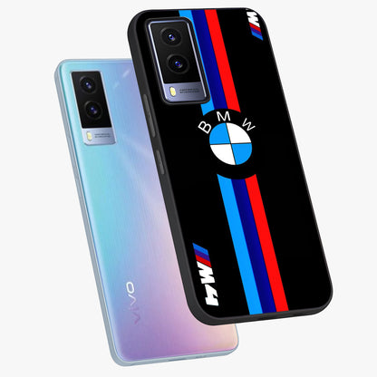 Turbo BMW Beast Glass Case displayed in angled mockup highlighting sleek racing car design with bold automotive aesthetic.
