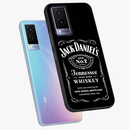 Vintage Whiskey Heritage Glass Case displayed in angled mockup highlighting retro beverage themed design with heritage aesthetic.