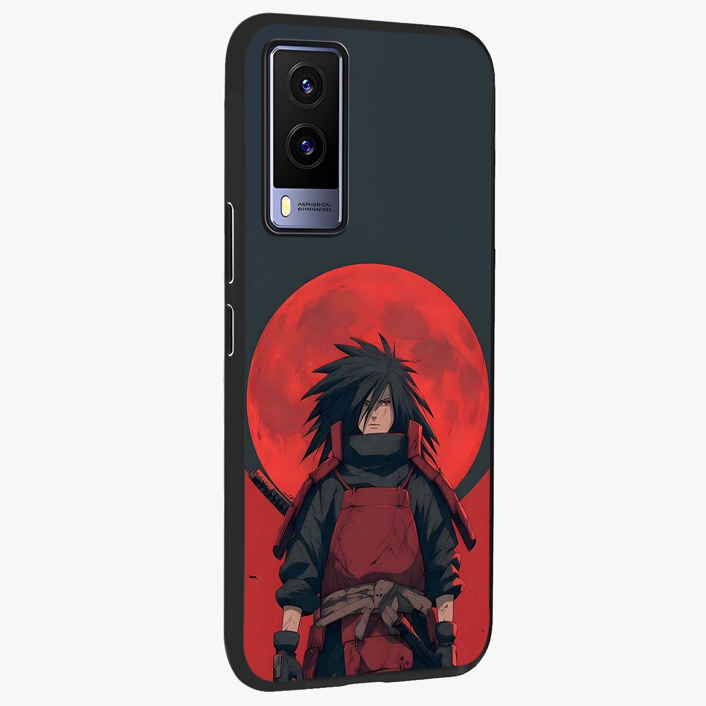Crimson Moon Warlord Glass Case upright view showcasing powerful warlord artwork with dark celestial theme.