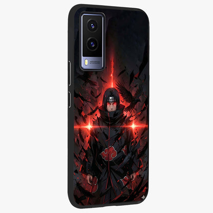 Focused Blade Discipline Glass Case upright view showcasing strong typography statement with sleek motivational theme.