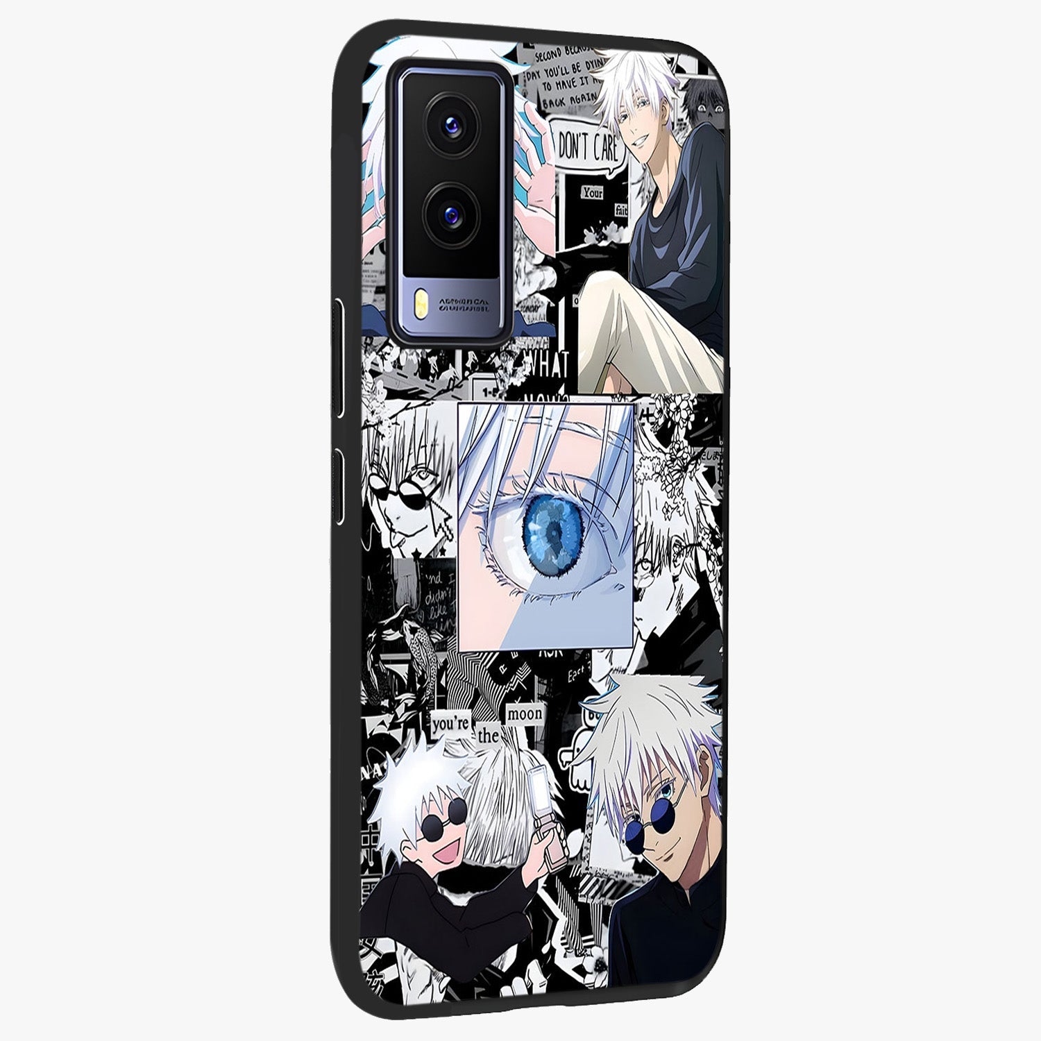 Infinity Sorcerer Chaos Glass Case upright view showcasing dramatic sorcerer artwork with chaotic mystical theme.