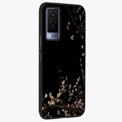 Petal Moon Light With Custom Name Glass Case upright view showcasing elegant floral moon artwork with personalized aesthetic.