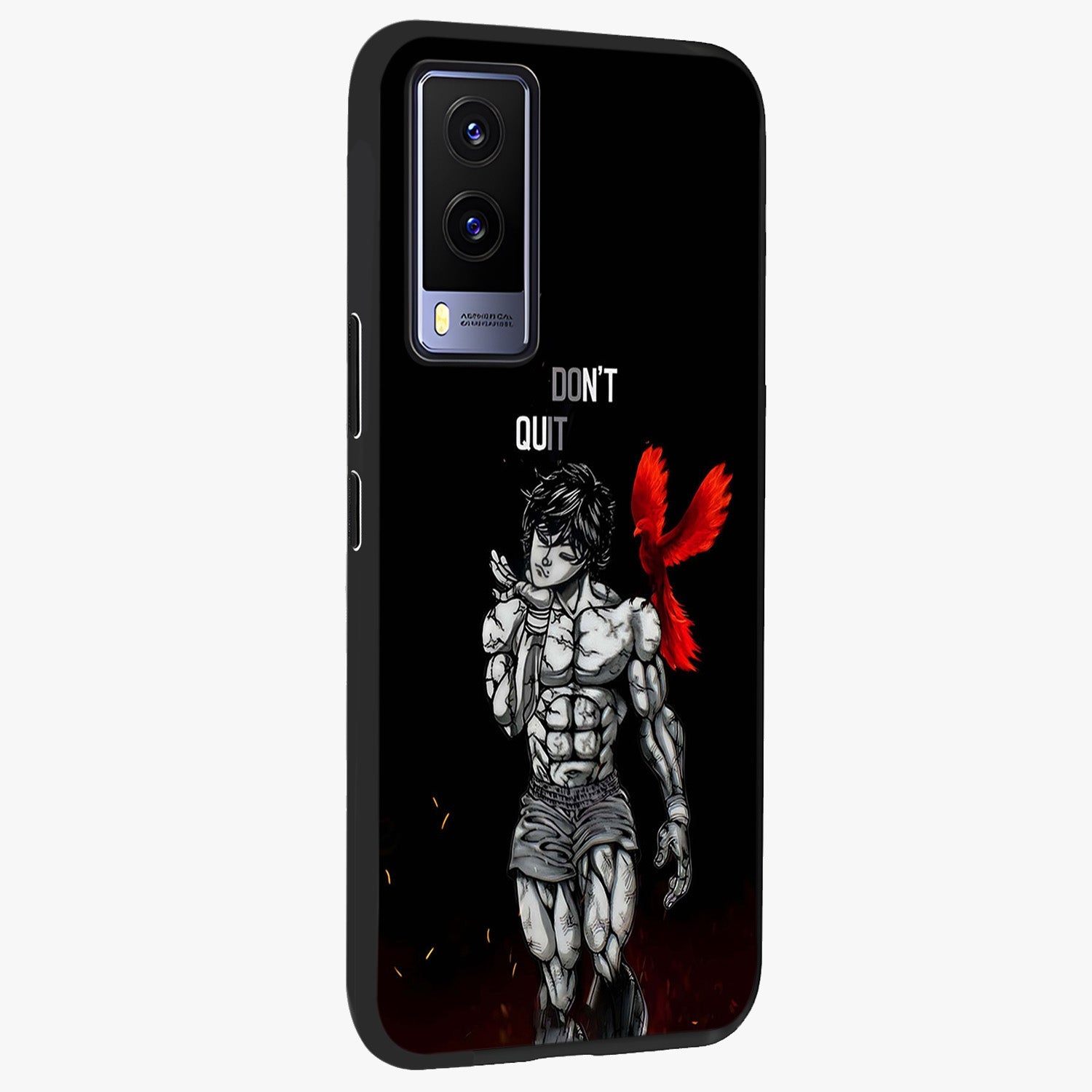 Rise Beyond Limits Glass Case upright view showcasing powerful inspirational artwork with uplifting theme.