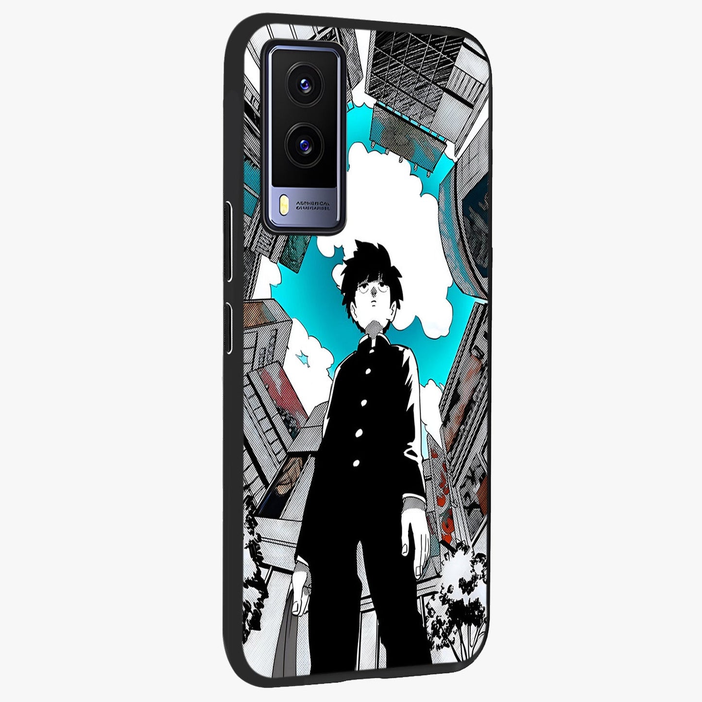 Silent Psychic Awakening Glass Case upright view showcasing symbolic psychic artwork with mysterious mystical theme.