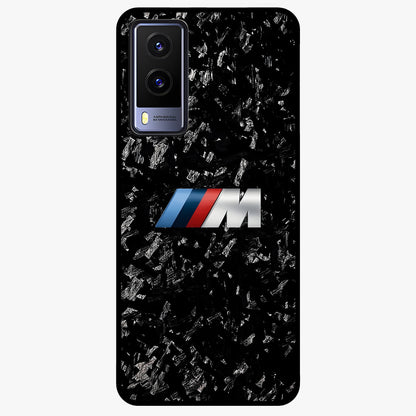 Carbon Speed Mark Glass Case showing flat back view with sporty carbon pattern artwork and glossy glass finish.
