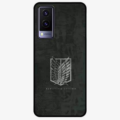 Wings Of Freedom Glass Case showing flat back view with symbolic wings artwork and glossy glass finish.