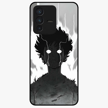 Awakened Inner Rage Glass Case showing flat back view with intense artistic artwork and glossy glass finish.