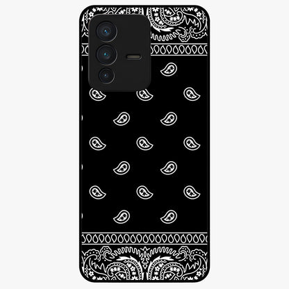 Retro Rebel Threads Glass Case showing flat back view with vintage street style artwork and glossy glass finish.
