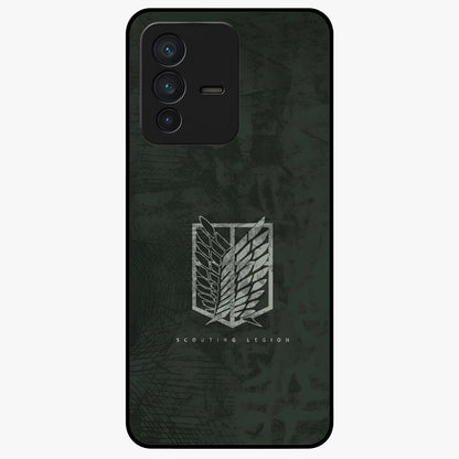 Wings Of Freedom Glass Case showing flat back view with symbolic wings artwork and glossy glass finish.
