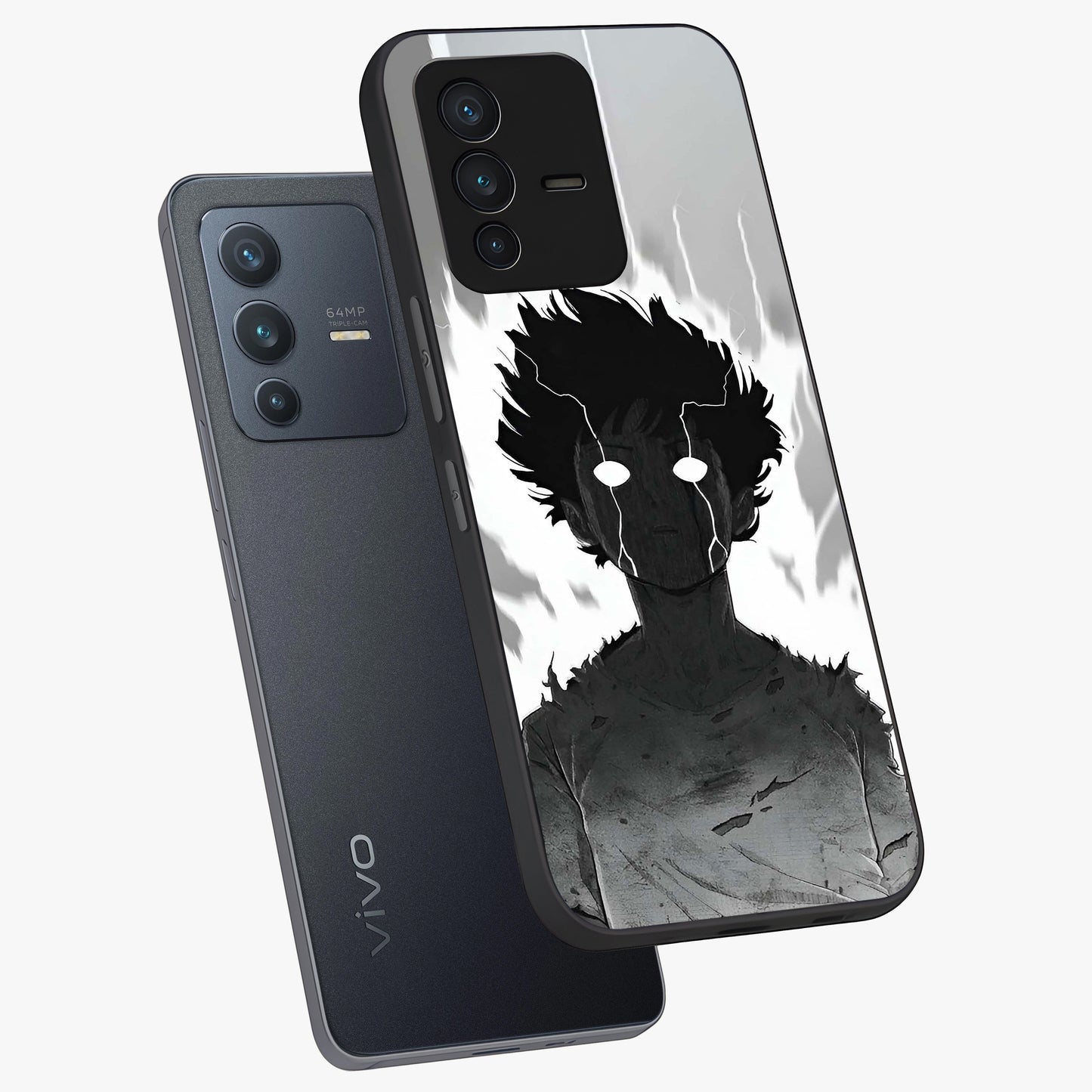 Awakened Inner Rage Glass Case displayed in angled mockup highlighting powerful graphic design and bold artistic theme.