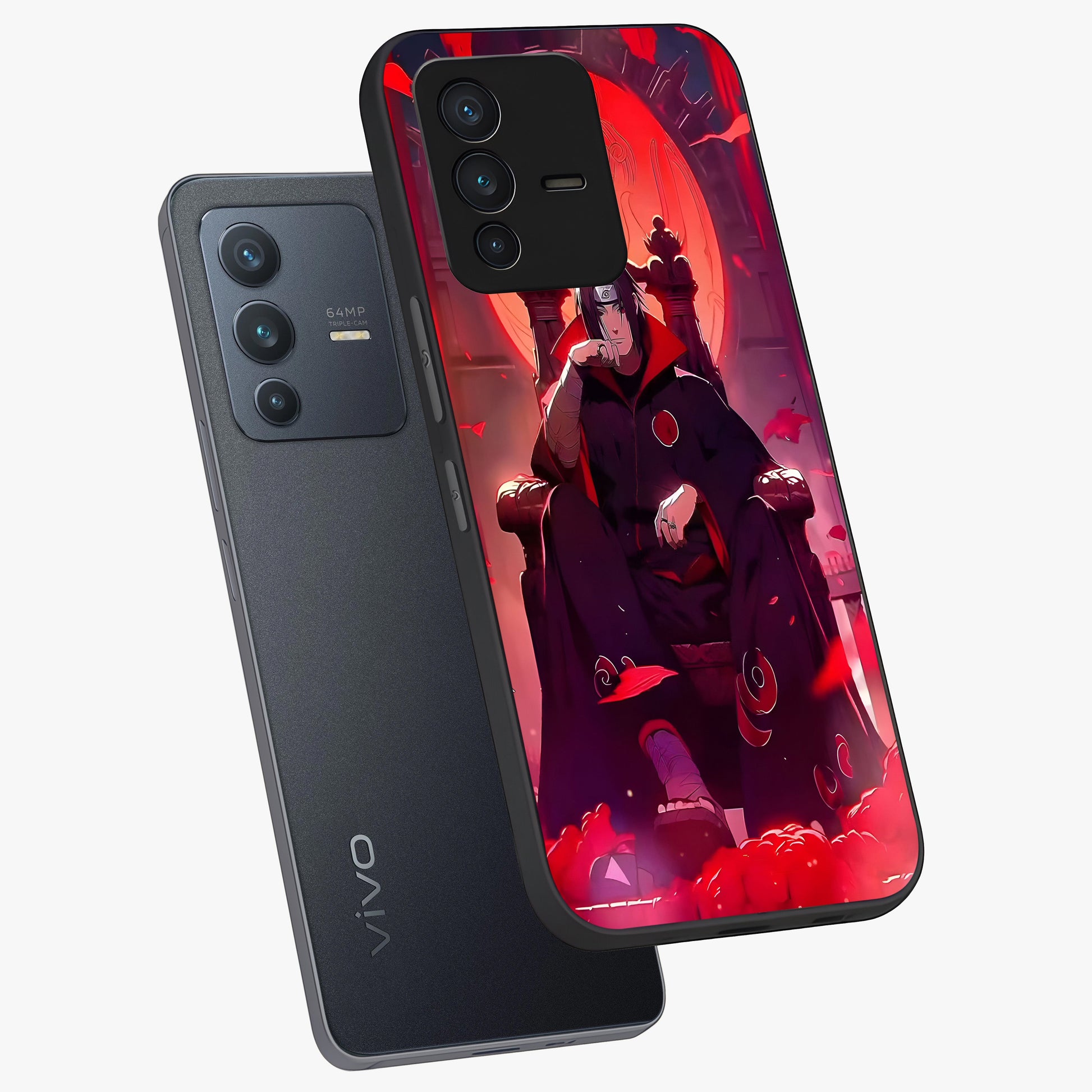 Blood Moon Sovereign Glass Case displayed in angled mockup highlighting dark celestial moon design and dramatic theme.