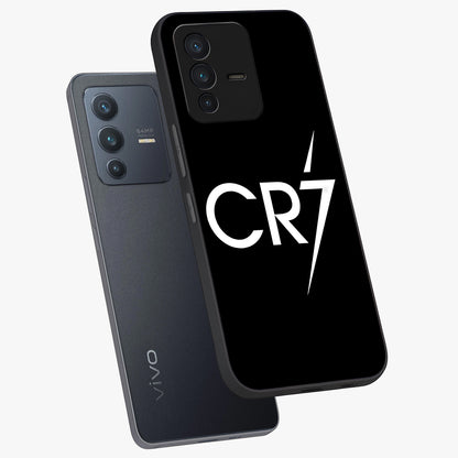 Cr7 Elite Strike Glass Case displayed in angled mockup highlighting powerful sports graphic with bold athletic theme.