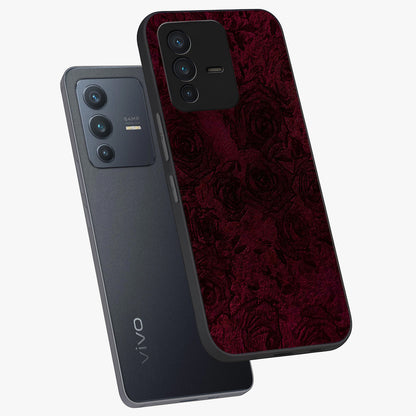 Crimson Fade Flow Glass Case displayed in angled mockup highlighting smooth gradient design with modern aesthetic style.
