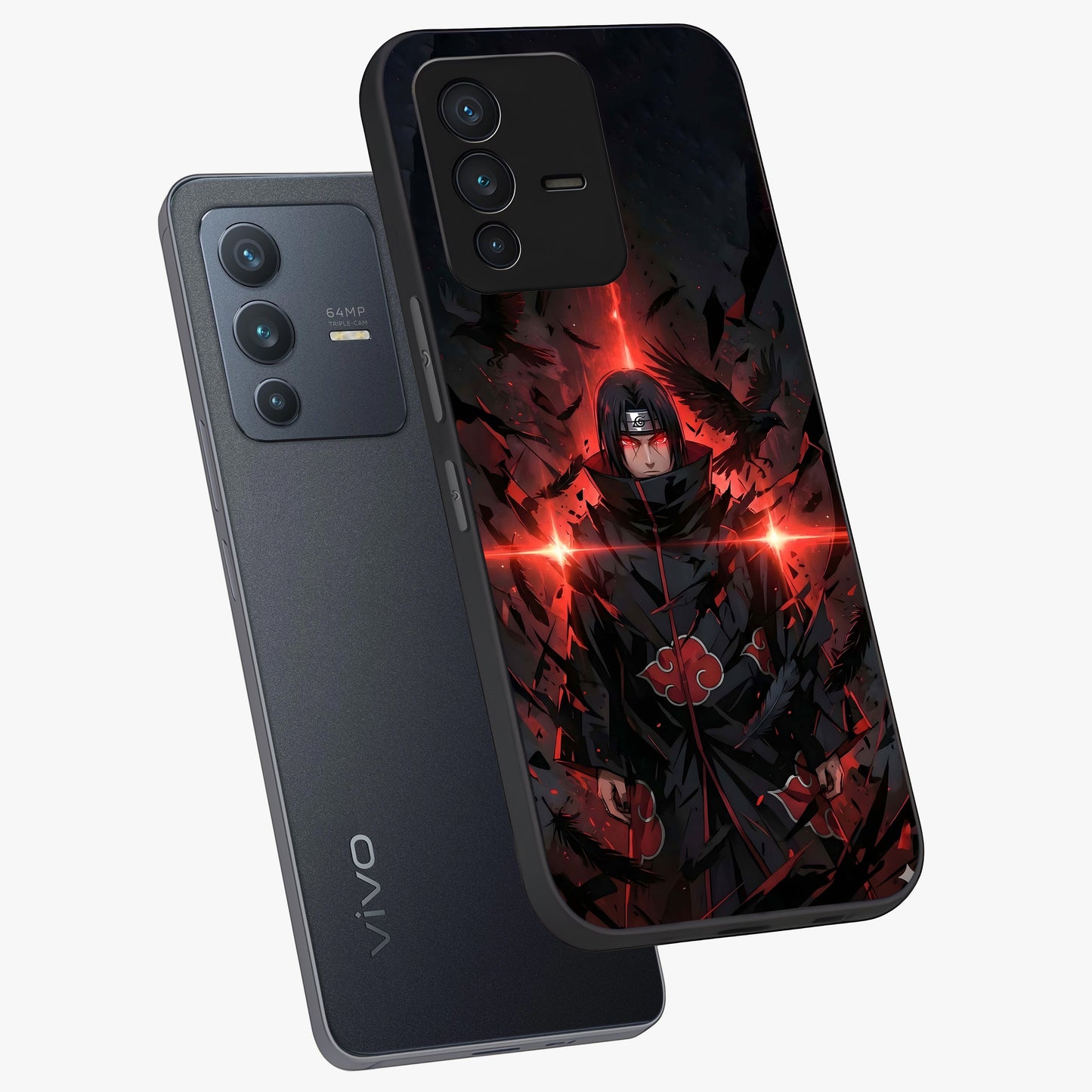 Focused Blade Discipline Glass Case displayed in angled mockup highlighting clean minimal text artwork with modern aesthetic style.