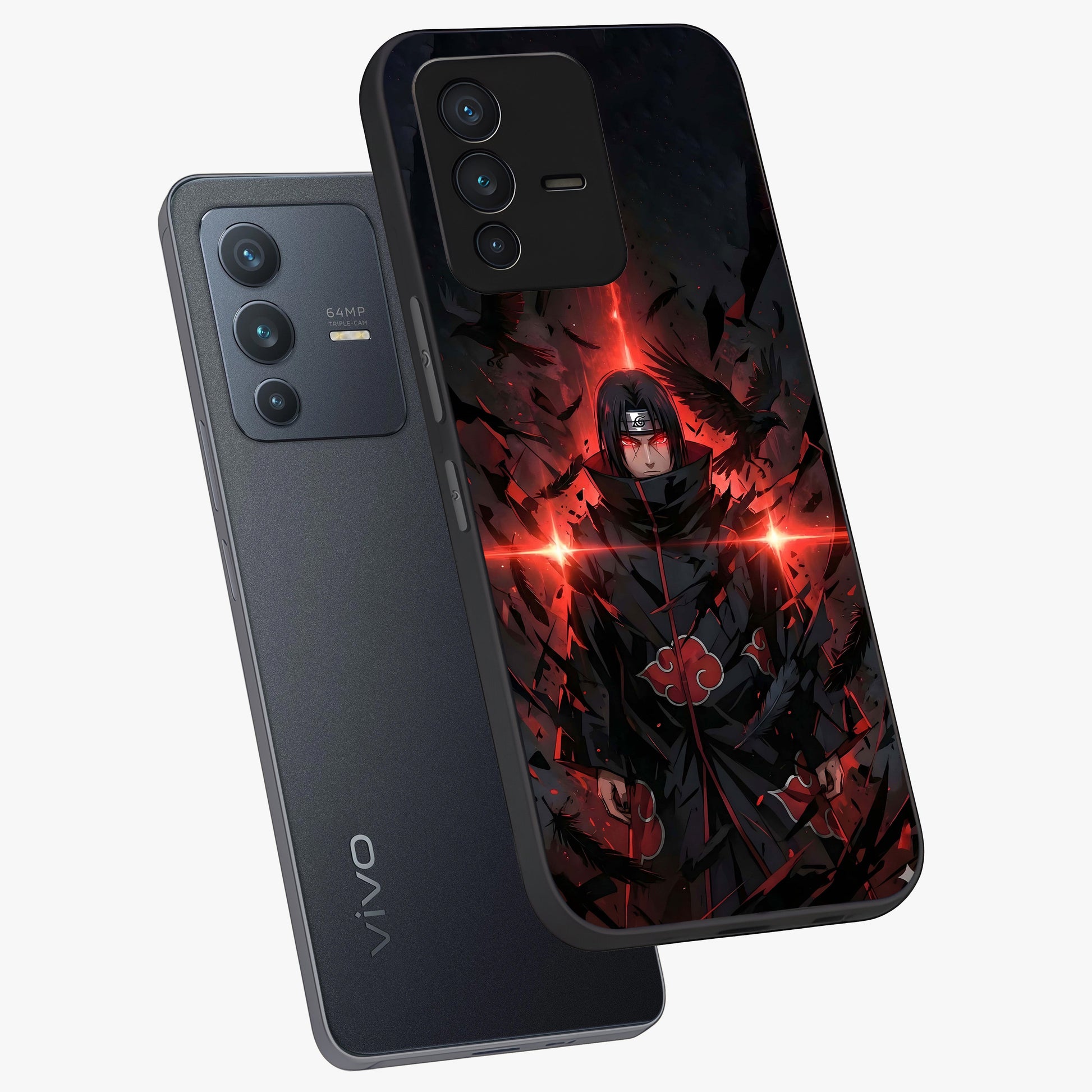 Focused Blade Discipline Glass Case displayed in angled mockup highlighting clean minimal text artwork with modern aesthetic style.