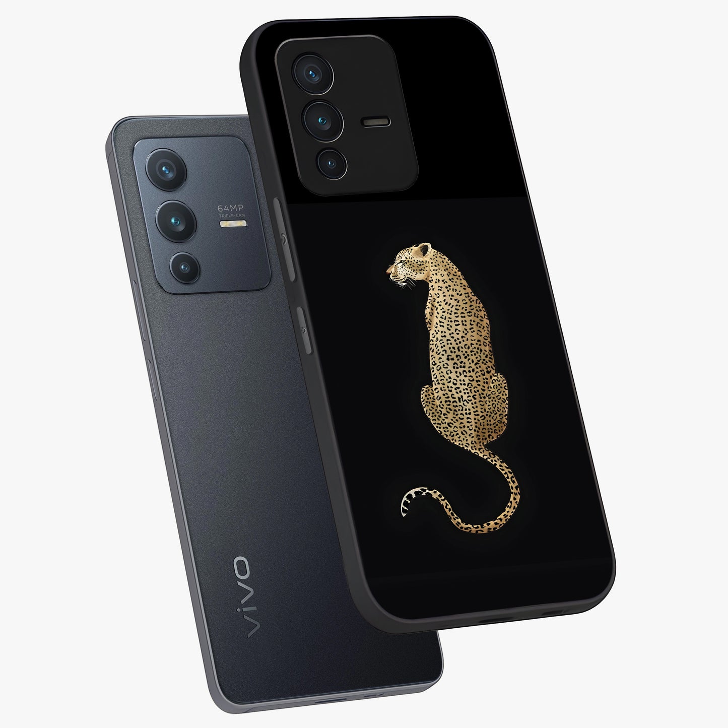 Regal Leopard Glass Case displayed in angled mockup highlighting powerful animal illustration with stylish wild aesthetic.