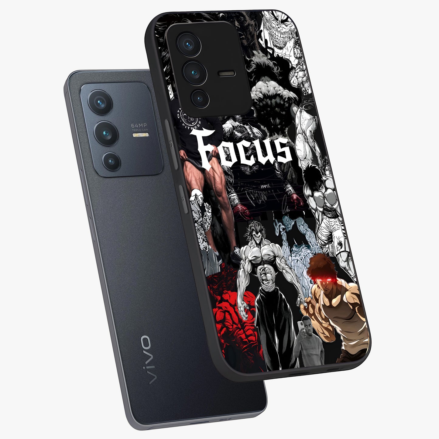 Relentless Power Focus Glass Case displayed in angled mockup highlighting bold statement design with modern aesthetic style.