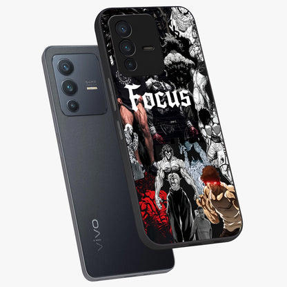 Relentless Power Focus Glass Case displayed in angled mockup highlighting bold statement design with modern aesthetic style.