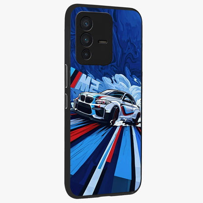 Drift Power Rush Glass Case upright view showcasing high speed racing artwork with bold automotive theme.