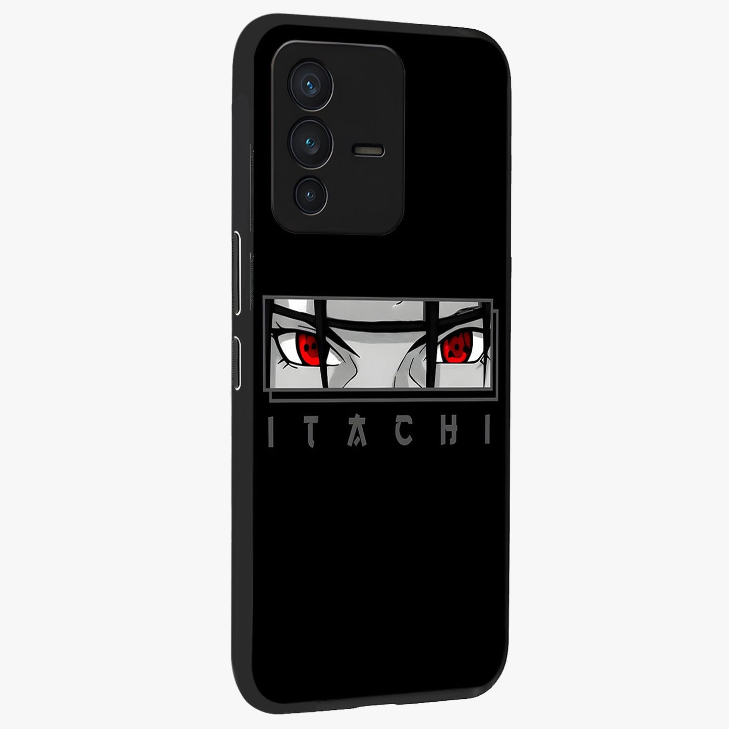Scarlet Gaze Dominance Glass Case upright view showcasing powerful dramatic artwork with dominant artistic theme.