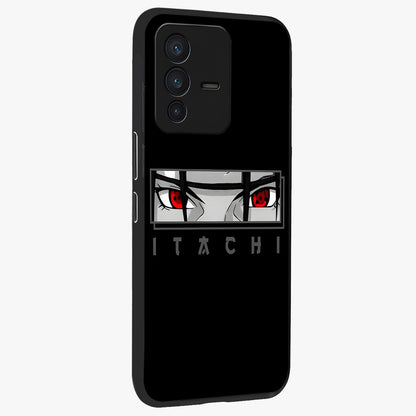 Scarlet Gaze Dominance Glass Case upright view showcasing powerful dramatic artwork with dominant artistic theme.