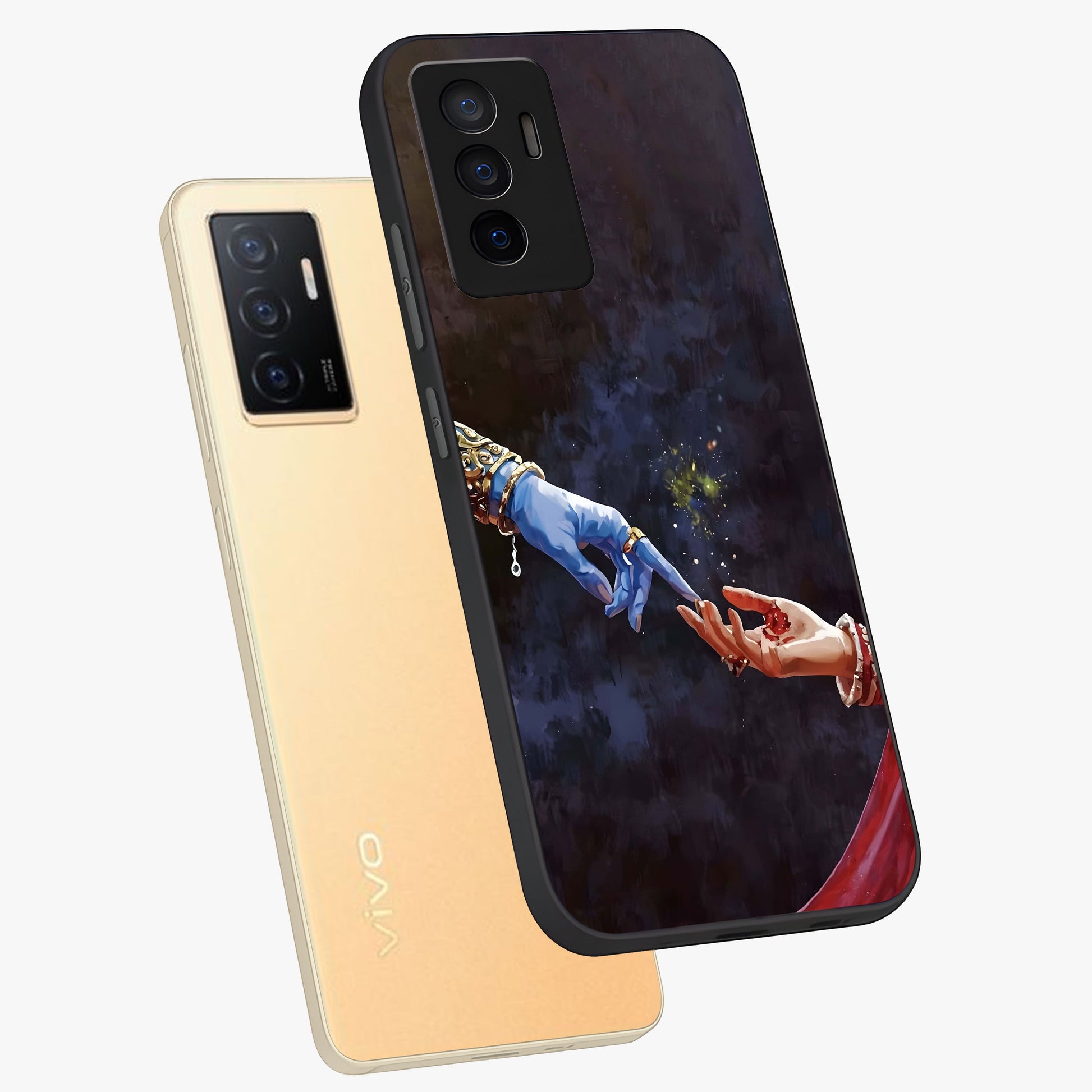 Divine Touch Eternal Glass Case displayed in angled mockup highlighting elegant divine inspired design with calm aesthetic style.