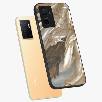 Divine Winged Grace Glass Case displayed in angled mockup highlighting graceful wing design with divine aesthetic style.