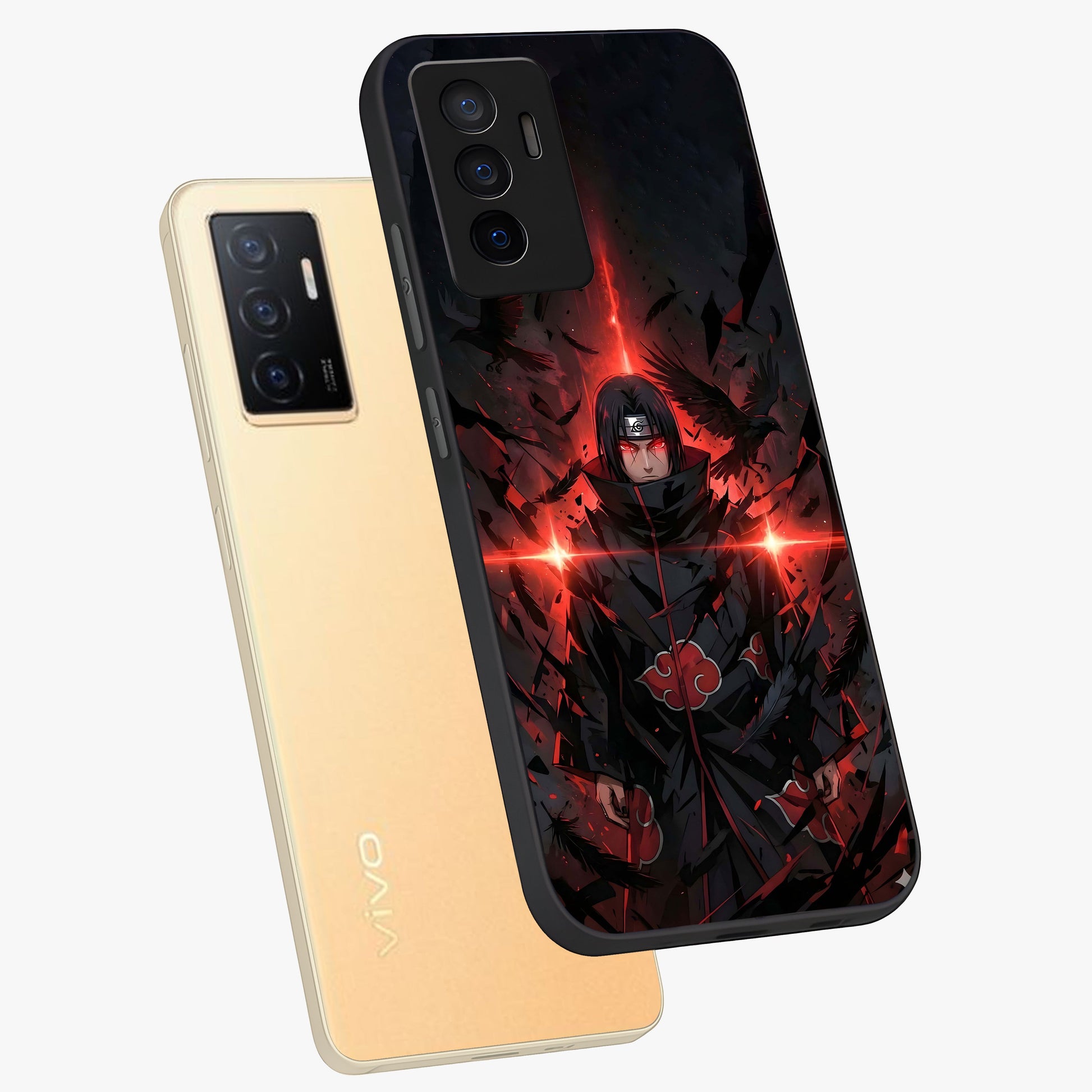 Focused Blade Discipline Glass Case displayed in angled mockup highlighting clean minimal text artwork with modern aesthetic style.