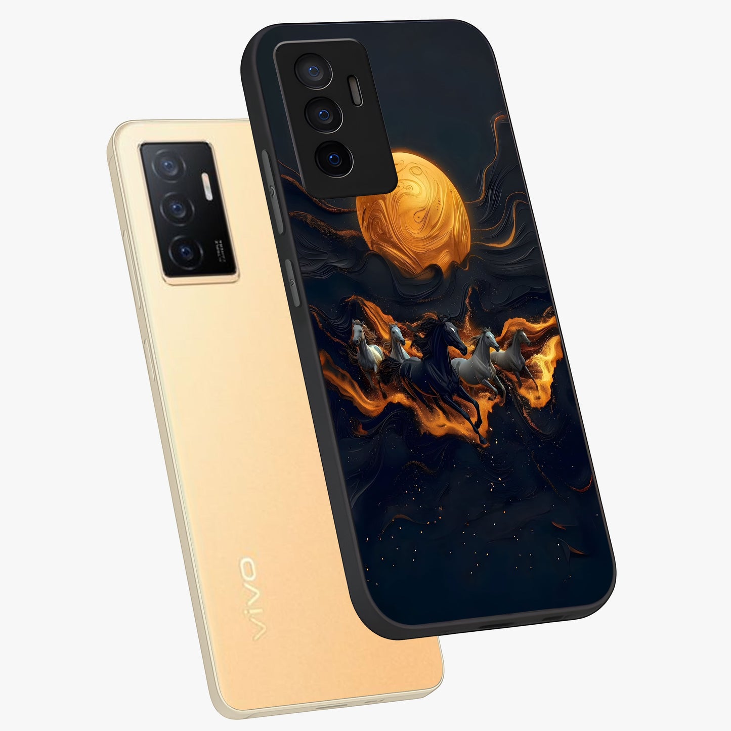 Golden Royal Heritage Glass Case displayed in angled mockup highlighting luxurious heritage design with golden aesthetic style.