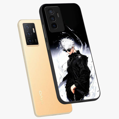 Limitless Shadow King Glass Case displayed in angled mockup highlighting dramatic dark hero design with intense aesthetic.