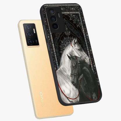 Majestic Ride Legacy Glass Case displayed in angled mockup highlighting sleek vehicle design with bold racing aesthetic.