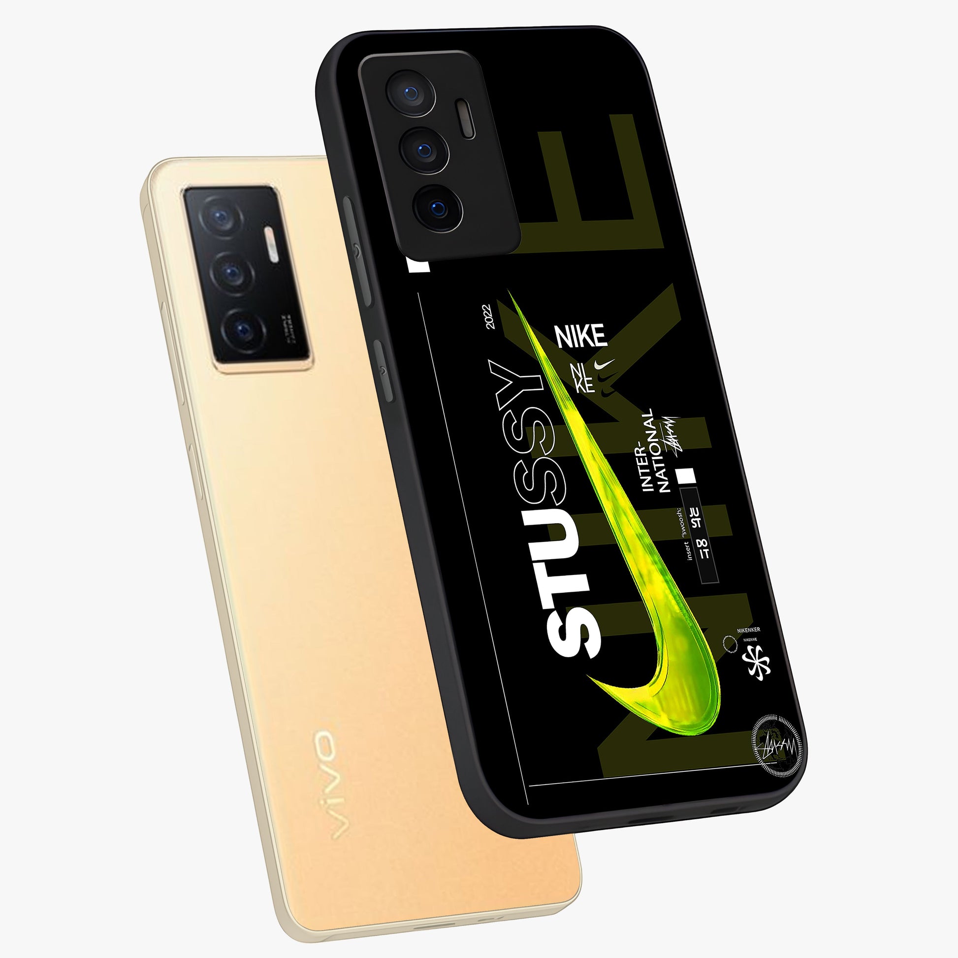 Neon Street Edition Glass Case displayed in angled mockup highlighting vibrant urban design with bold street aesthetic.