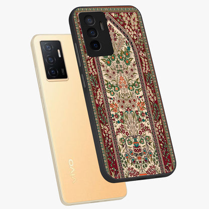 Persian Inspired Glass Case displayed in angled mockup highlighting intricate traditional design with elegant cultural aesthetic.