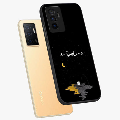 Silent Night Row Glass Case displayed in angled mockup highlighting peaceful evening design with dreamy night aesthetic.