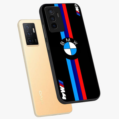 Turbo BMW Beast Glass Case displayed in angled mockup highlighting sleek racing car design with bold automotive aesthetic.