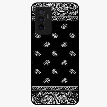 Retro Rebel Threads Glass Case showing flat back view with vintage street style artwork and glossy glass finish.