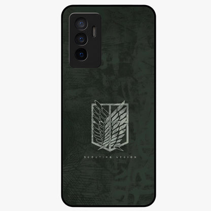 Wings Of Freedom Glass Case showing flat back view with symbolic wings artwork and glossy glass finish.