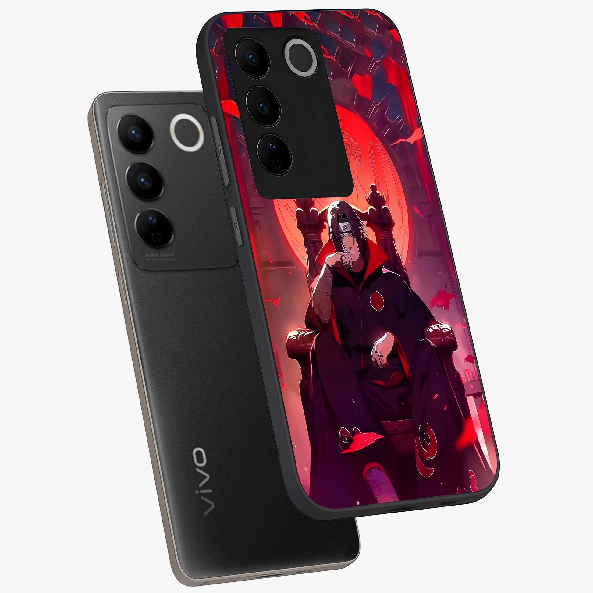 Blood Moon Sovereign Glass Case displayed in angled mockup highlighting dark celestial moon design and dramatic theme.